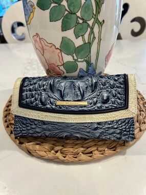 Brahmin Aquarius Lattice wallet/checkbook (like new)